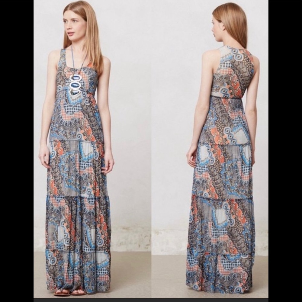 Weston Wear LP print, tiered maxi dress